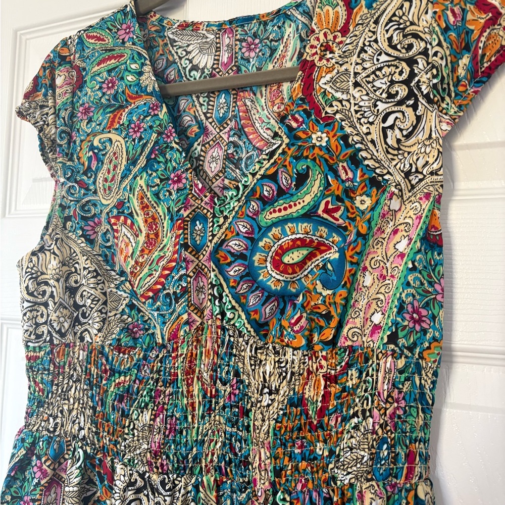 Cupshe Multicolor Paisley Maxi Dress NWT medium - Picture 2 of 7